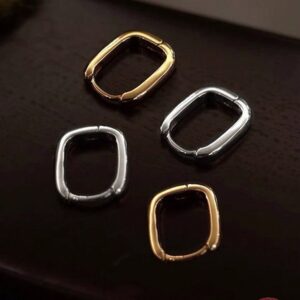 S925 Silver Light Luxury Minimalist Hoop Earrings for Women main image 1