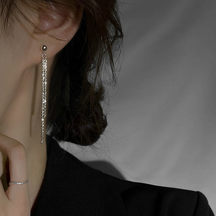 S925 Silver Light Luxury Minimalist Stud Earrings for Women main image 3