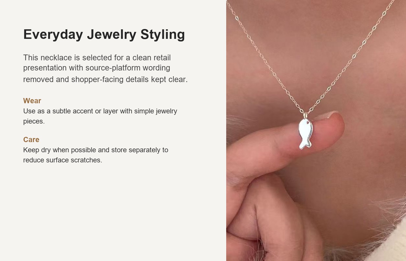 S925 Silver Minimalist Collarbone Chain Cross Chain Necklace for Women detail image