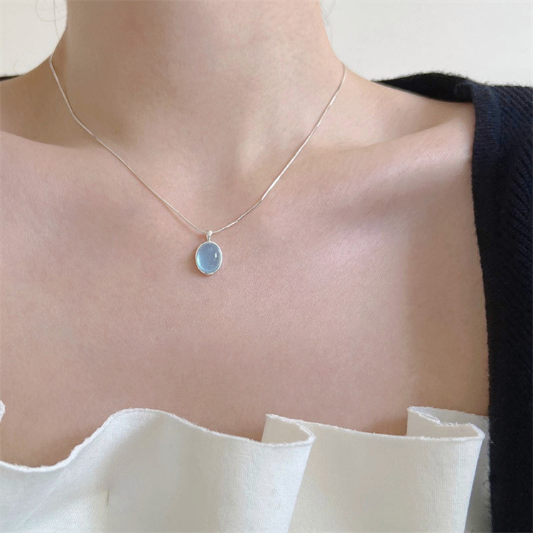 S925 Silver Minimalist Collarbone Chain Snake Chain Necklace for Women main image 2