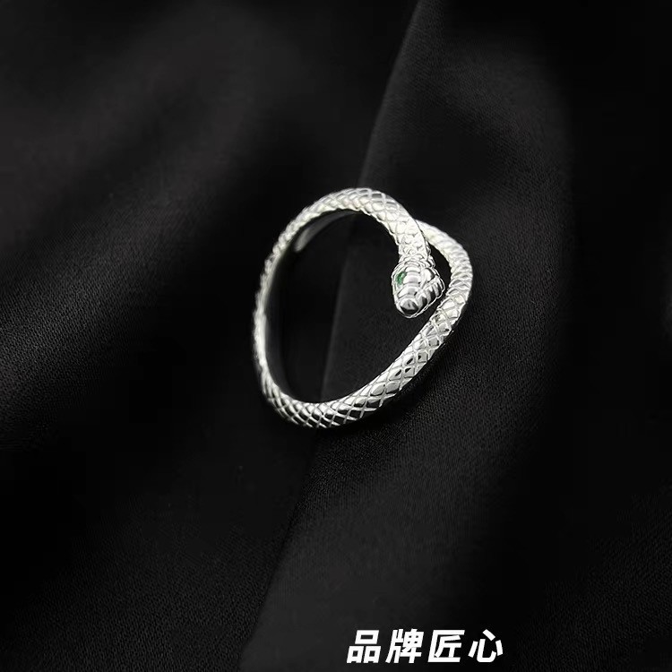 S925 Silver Minimalist Light Luxury Adjustable Open Ring for Women main image 3