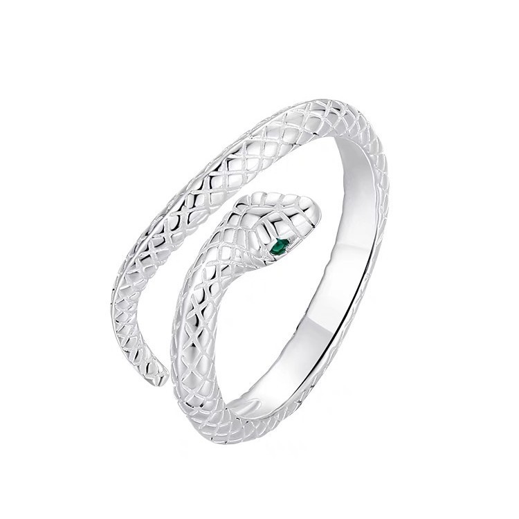 S925 Silver Minimalist Light Luxury Adjustable Open Ring for Women main image 5