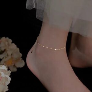S925 Silver Minimalist Light Luxury Anklet for Women main image 1