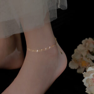 S925 Silver Minimalist Light Luxury Anklet for Women main image 1