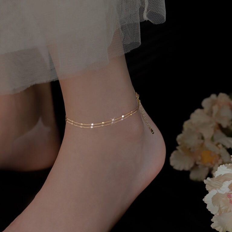 S925 Silver Minimalist Light Luxury Anklet for Women main image 1