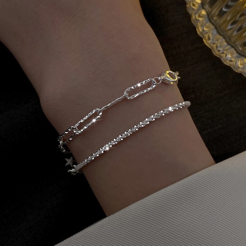 S925 Silver Minimalist Light Luxury Bracelet for Women main image 1