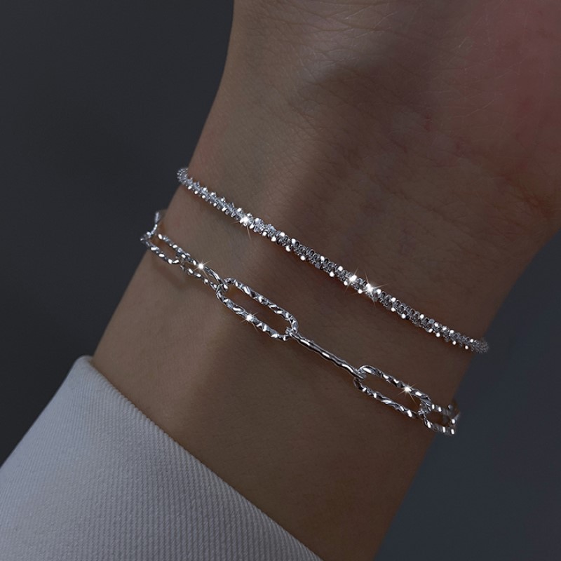 S925 Silver Minimalist Light Luxury Bracelet for Women main image 2