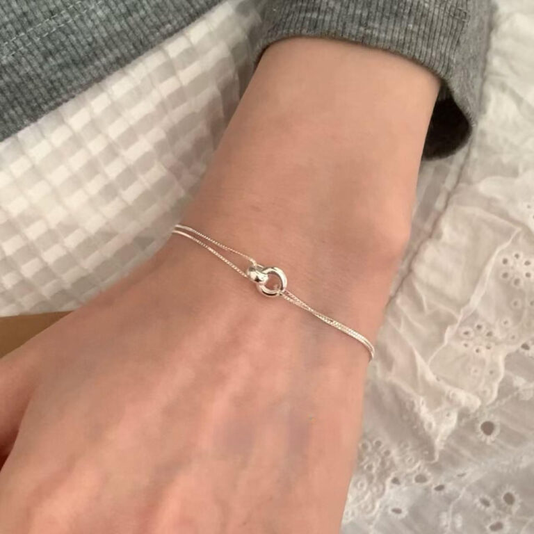 S925 Silver Minimalist Light Luxury Korean Style Bracelet for Women main image 1