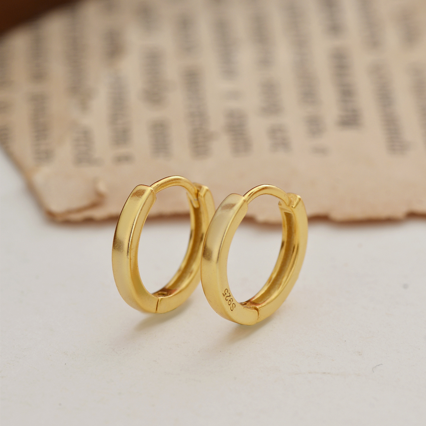 S925 Silver Minimalist Stud Earrings for Women main image 2