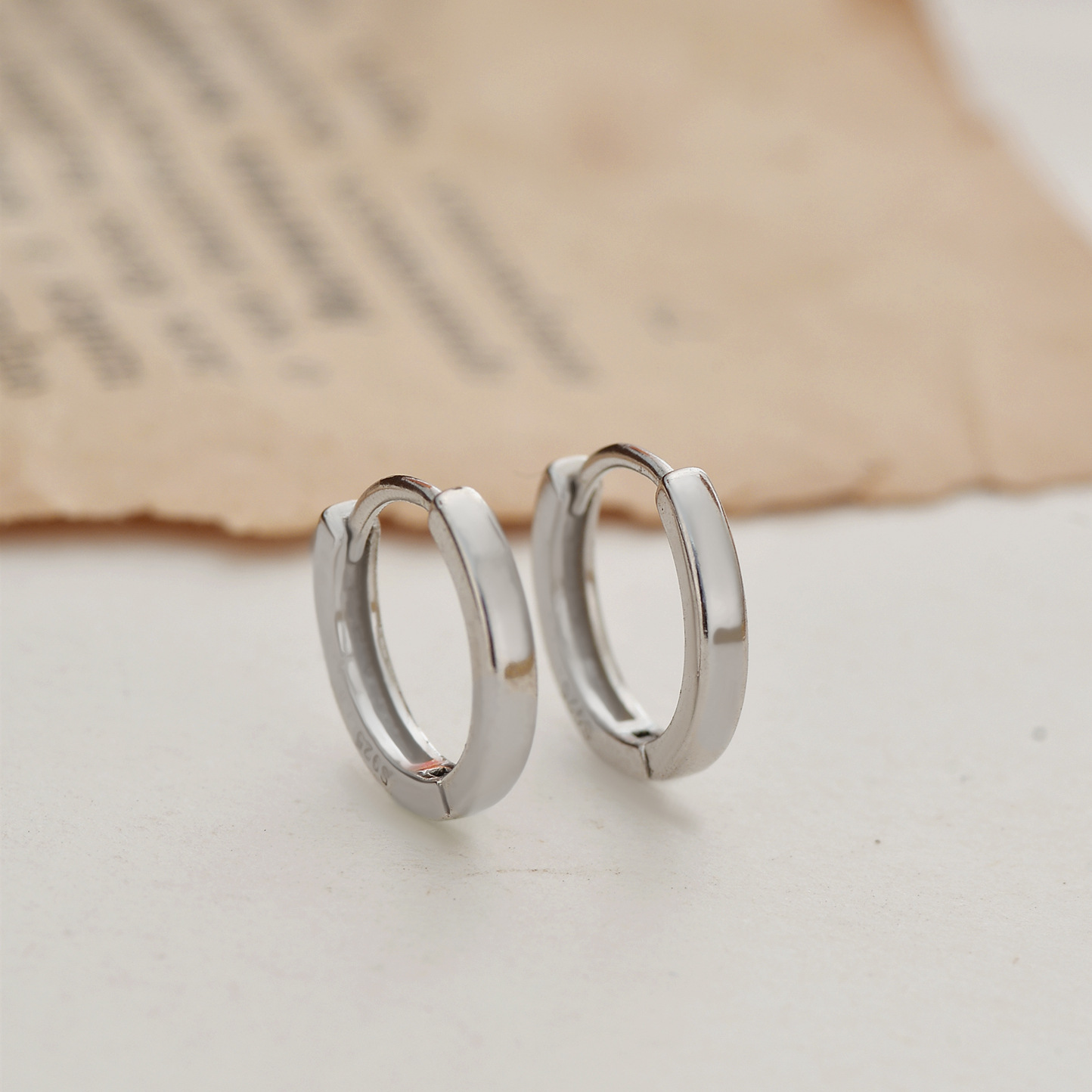 S925 Silver Minimalist Stud Earrings for Women main image 3