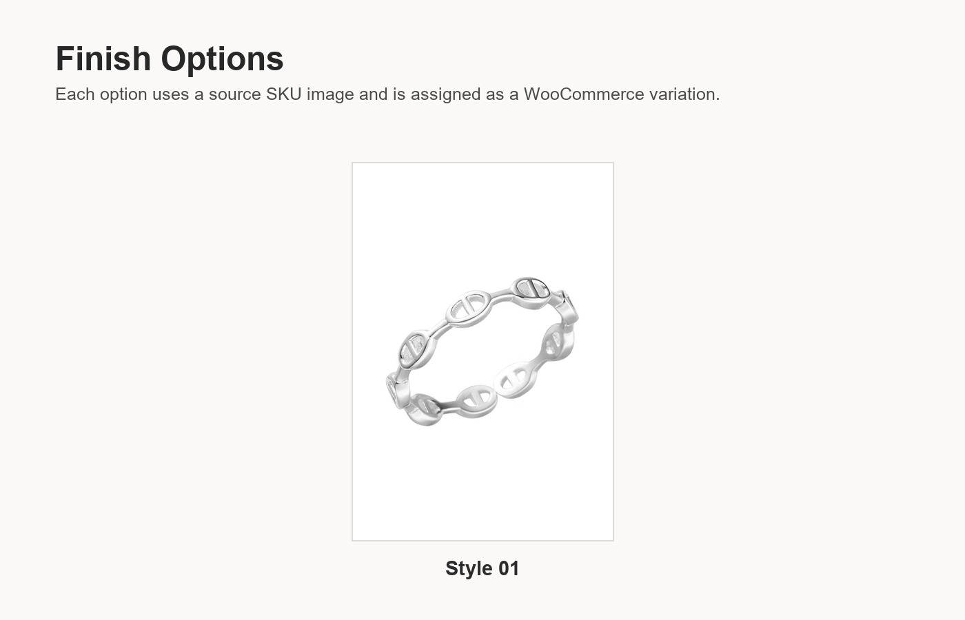 S925 Silver Oval Link Minimalist Adjustable Open Ring for Women detail image