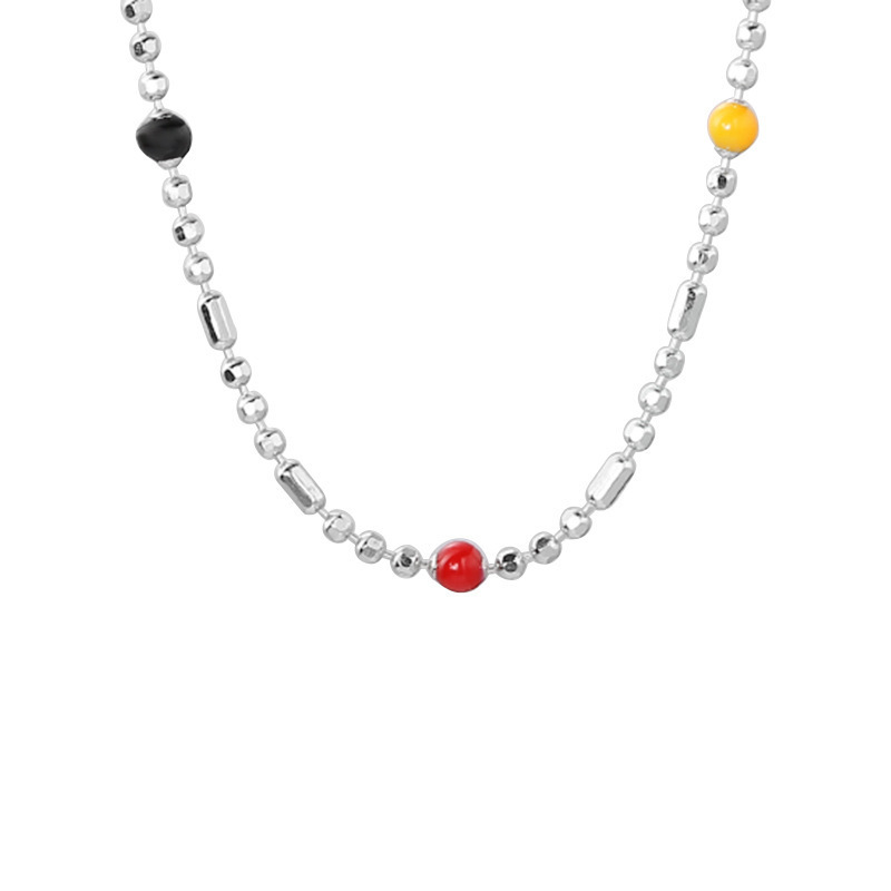 S925 Silver Round Bead Minimalist Light Luxury Bracelet for Women main image 5