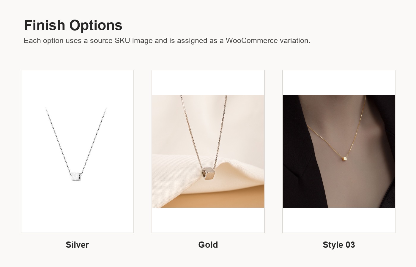 S925 Silver Square Block Minimalist Brushed Collarbone Chain Necklace for Women detail image
