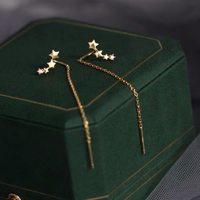S925 Silver Star Stud Earrings for Women main image 4