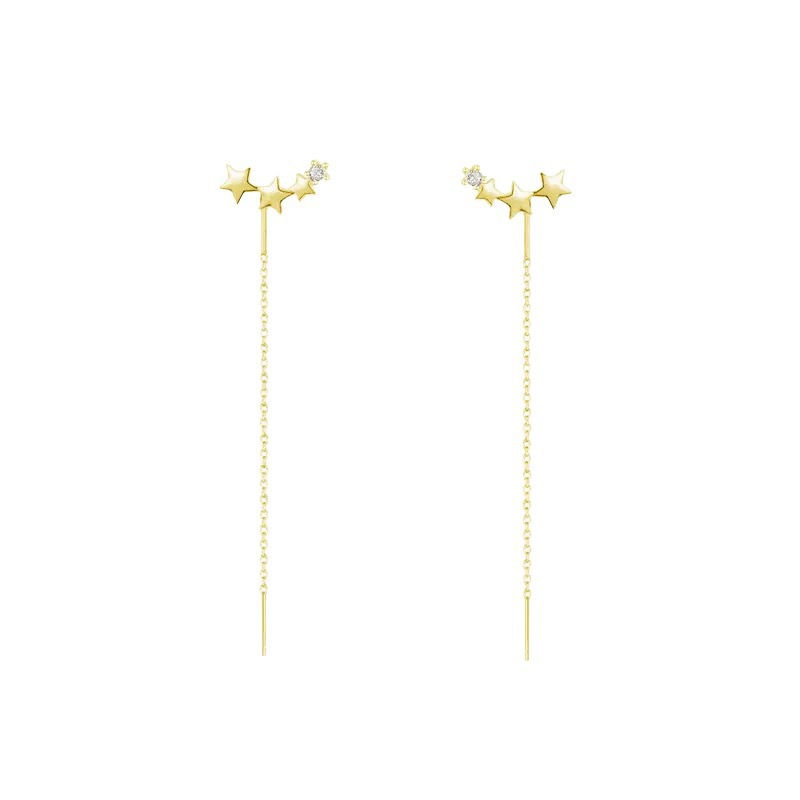 S925 Silver Star Stud Earrings for Women main image 5