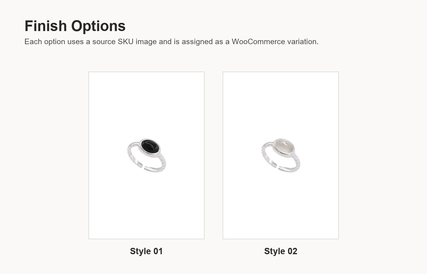 S925 Silver White Chalcedony Minimalist Adjustable Open Ring for Women detail image
