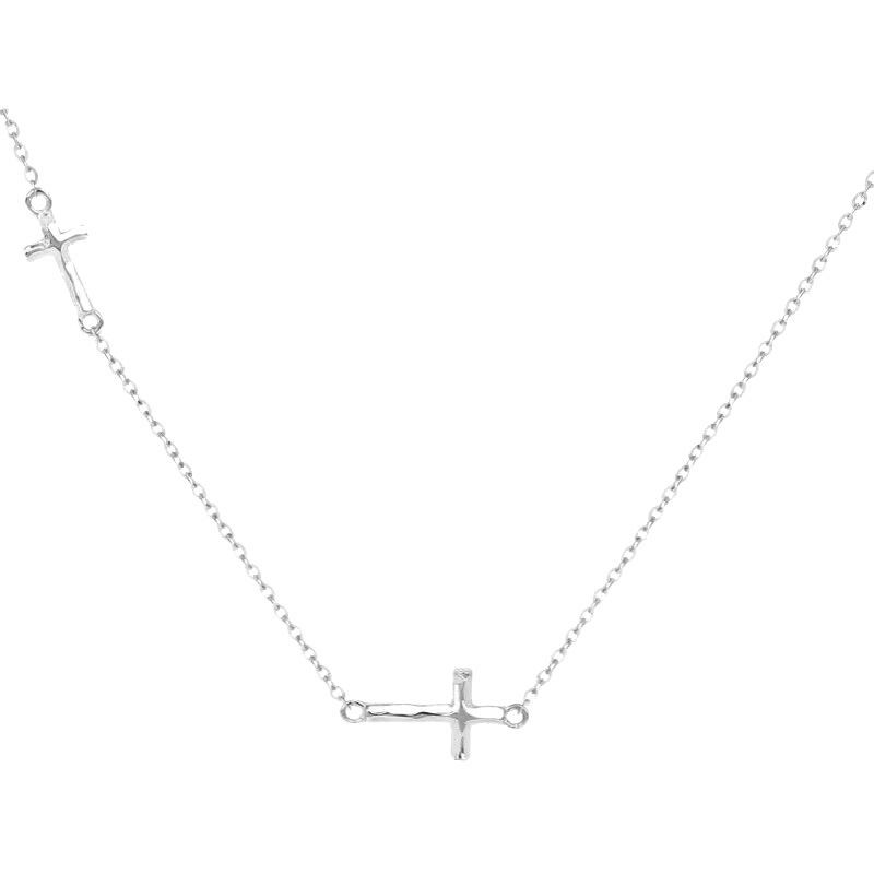 S925 Silver Cross Minimalist Collarbone Chain Cross Chain Party Necklace for Women product image 5