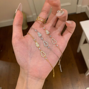 S925 Silver Gourd CZ Full CZ Minimalist Light Luxury Bracelet for Women product image 1