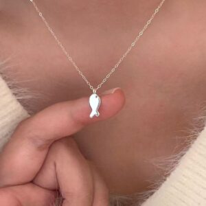 S925 Silver Minimalist Collarbone Chain Cross Chain Necklace for Women product image 1