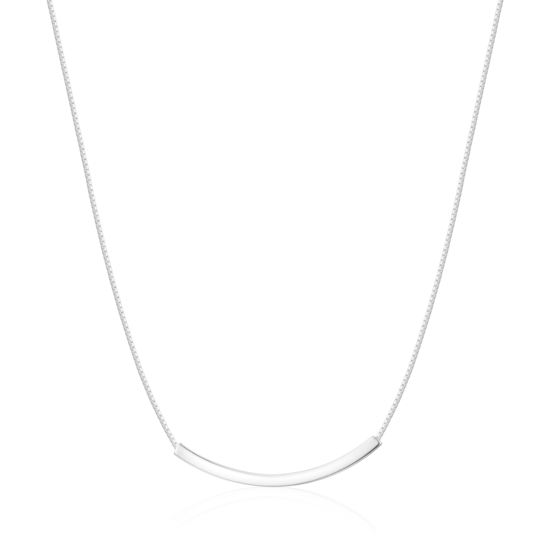 S925 Silver Minimalist Light Luxury Collarbone Chain Box Chain Necklace for Women product image 5
