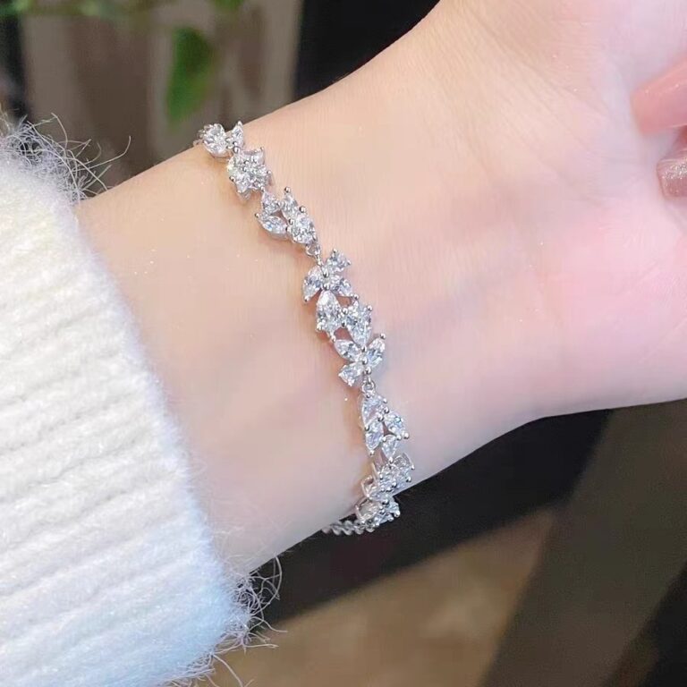 S999 Silver CZ Minimalist Light Luxury Bracelet for Women main image 1