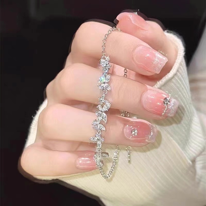 S999 Silver CZ Minimalist Light Luxury Bracelet for Women main image 4