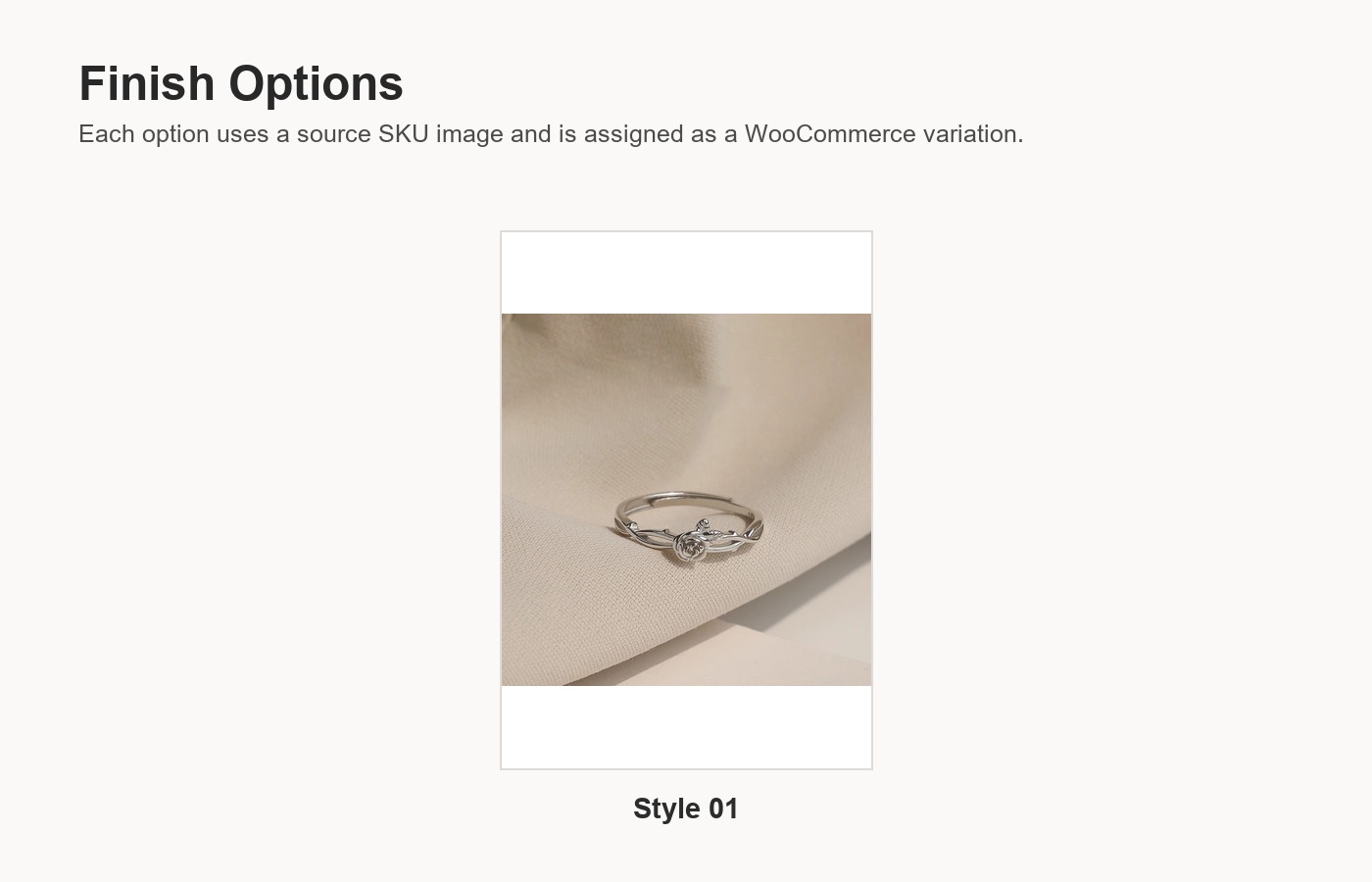 S999 Silver Flower Light Luxury Adjustable Open Ring for Women detail image