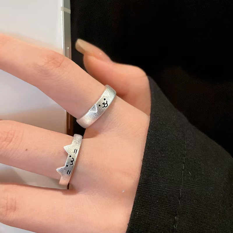 S999 Silver Light Luxury Minimalist Ring for Women main image 2