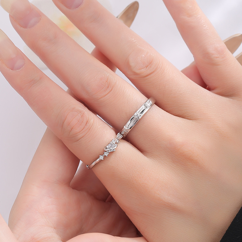 S999 Silver Light Luxury Minimalist Ring for Women main image 4