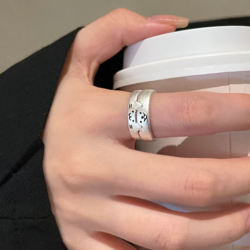 S999 Silver Light Luxury Minimalist Ring for Women main image 4