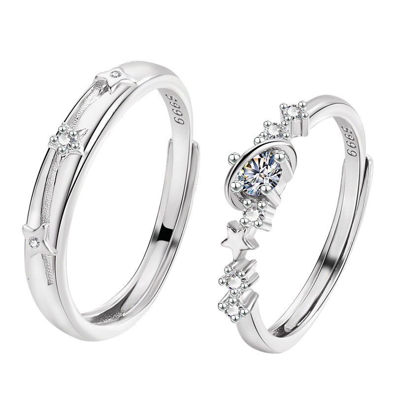 S999 Silver Light Luxury Minimalist Ring for Women main image 5