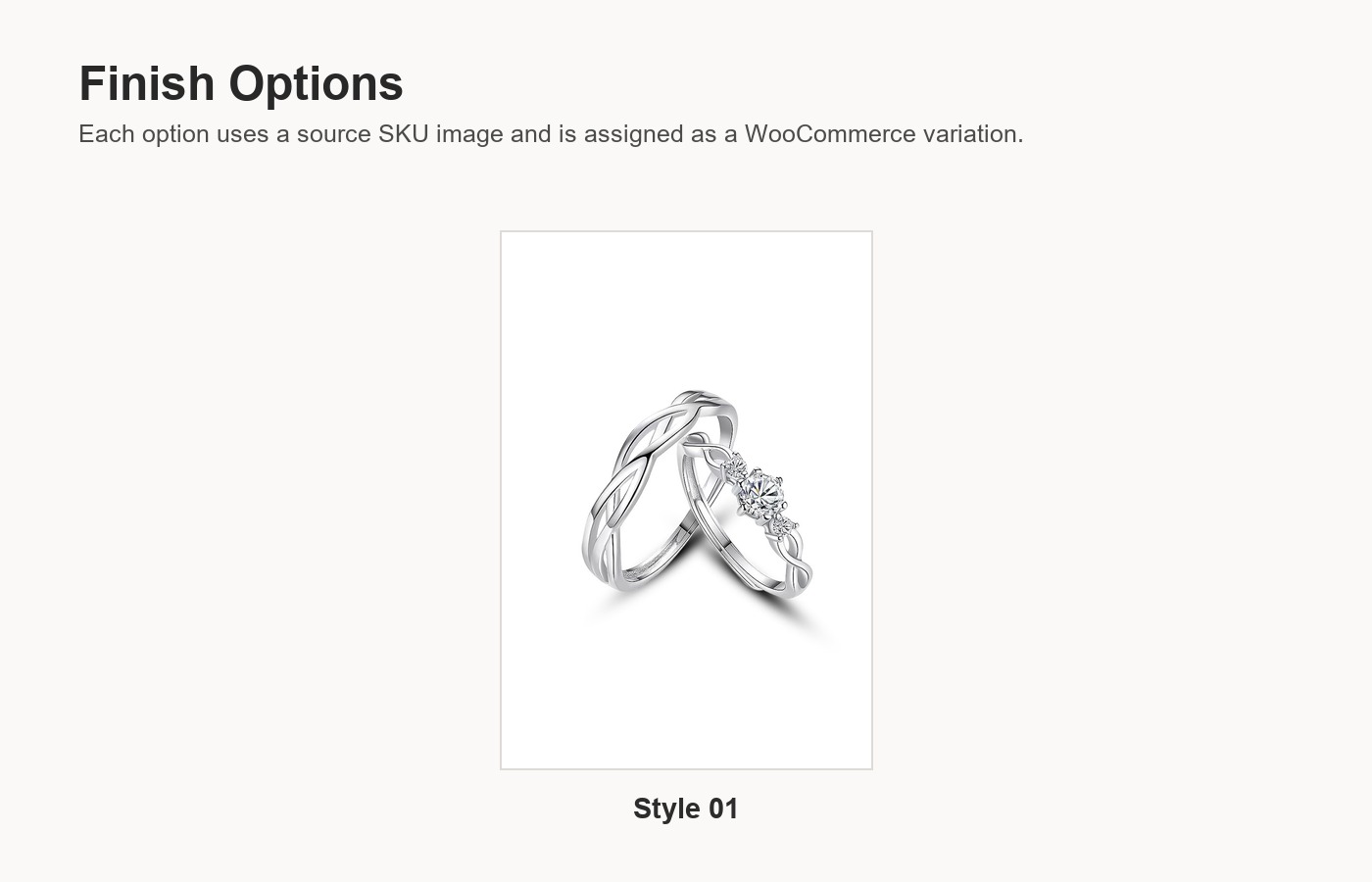 S999 Silver Light Luxury Minimalist Ring detail image