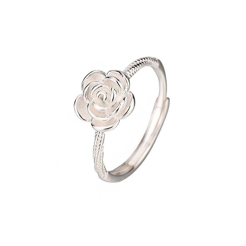 S999 Silver Minimalist Light Luxury Ring for Women main image 5
