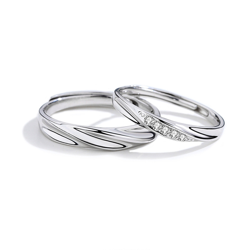 S999 Silver Minimalist Light Luxury Ring for Women main image 5