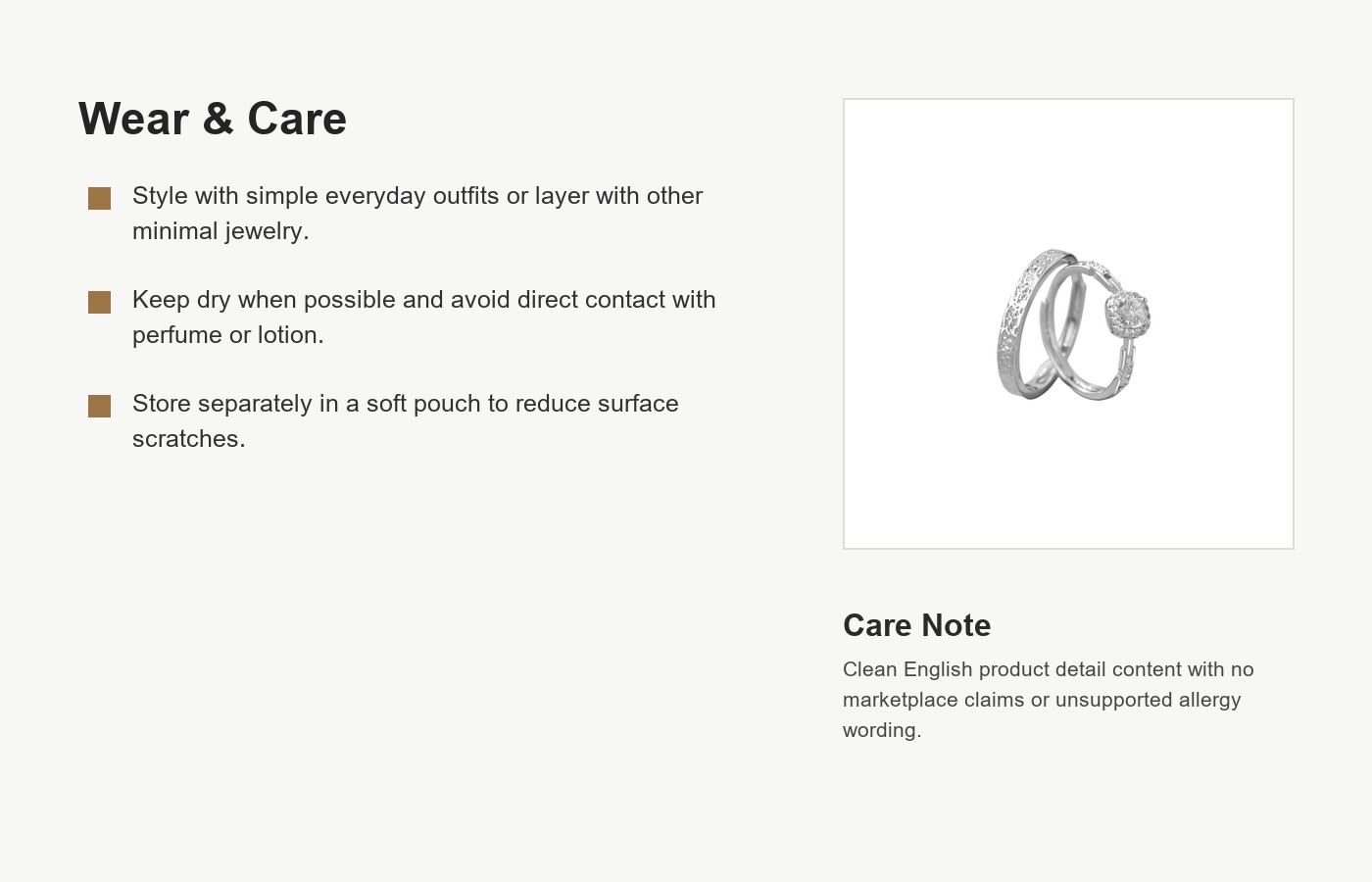 S999 Silver Square CZ Couple Ring Set for Women and Men detail image